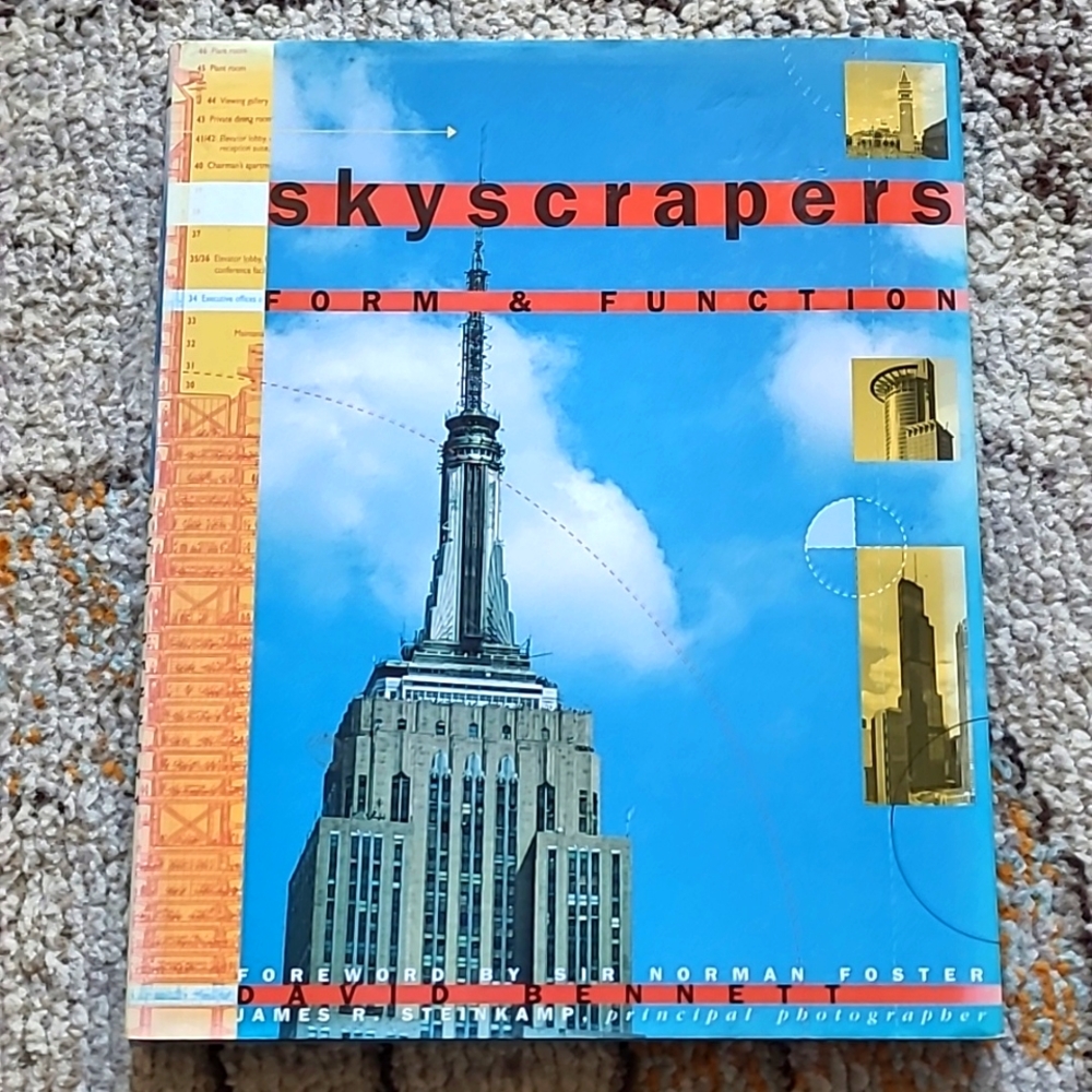 Hardcover VTG- Skyscrapers: Form & Function Coffee Table Book by David Bennet